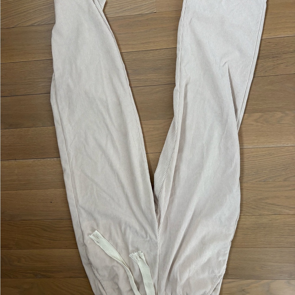 Striped Cream Lounge Pants